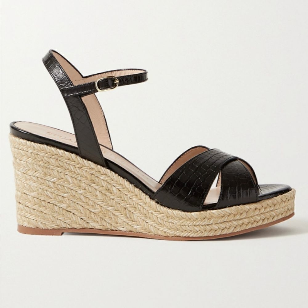 New Stuart Weitzman Espadrille Wedges BNIB 7.5